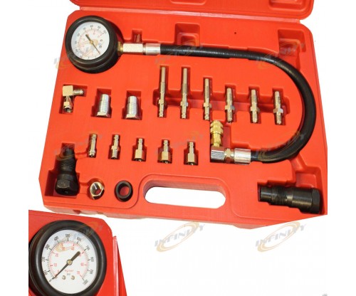 Diesel Engine Compression Cylinder Pressure Tester Gauge Kit 0-1000psi TU 15